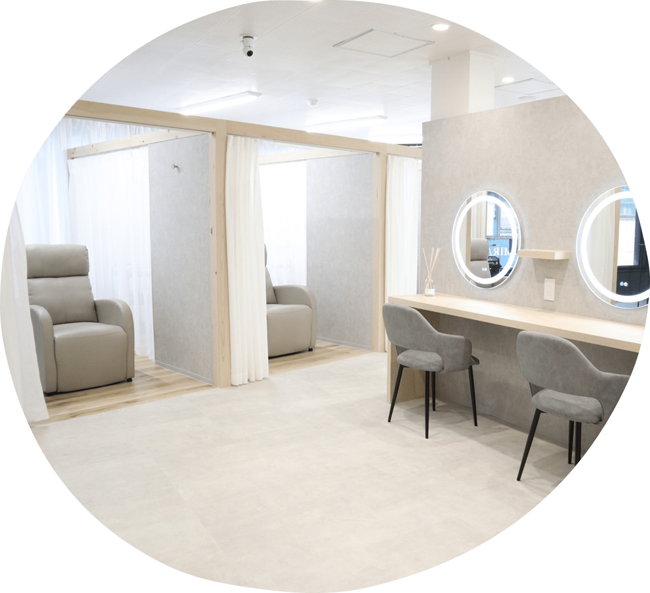 03 リラックスして施術を受けられる 心地よい店内空間